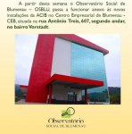 Nova sede do OSBLU no Centro Empresarial de Blumenau - CEB