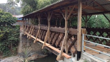 Ponte da Rua Arnold Hemmer é reaberta ao trânsito