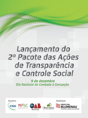 Blumenau lança segundo pacote de ações do programa Gestão Transparente